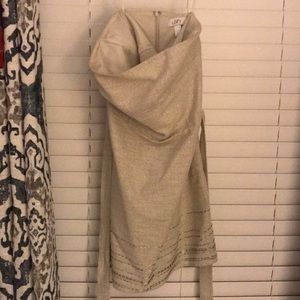 Loft Strapless Champagne Dress